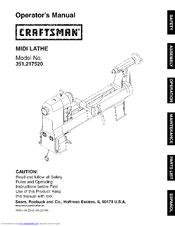 CRAFTSMAN 351.217520 Operator's Manual