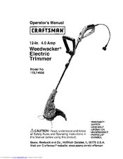 CRAFTSMAN Weedwacker 172.74536 Operator's Manual