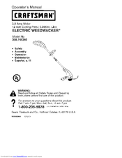 CRAFTSMAN WEEDWACKER 358.745340 Operator's Manual
