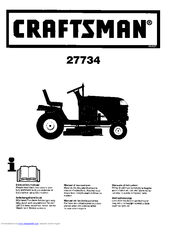 CRAFTSMAN 27734 Instruction Manual