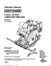 Craftsman 315.114231 Operator's Manual