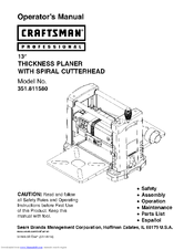 CRAFTSMAN 351.811580 Operator's Manual