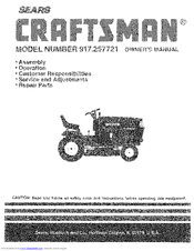 CRAFTSMAN 917.257721 Owner's Manual