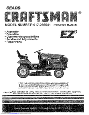 CRAFTSMAN EZ3 937.256541 Owner's Manual