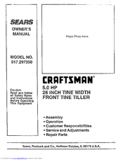 CRAFTSMAN 917.297350 Owner's Manual