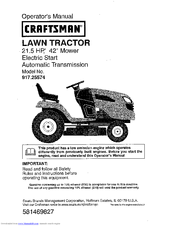 CRAFTSMAN 917.25574 Operator's Manual