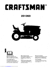 CRAFTSMAN 251360 Instruction Manual