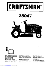 CRAFTSMAN 25047 Instruction Manual
