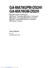 Gigabyte GA-MA78GPM-DS2H User Manual