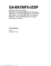 Gigabyte GA-MA790FX-UD5P User Manual