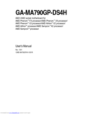 Gigabyte GA-MA790GP-DS4H User Manual