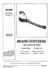CRAFTSMAN 358.796920 Operator's Manual