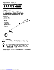CRAFTSMAN WEEDWACKER 358.745170 Instruction Manual
