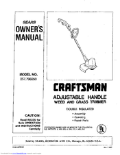 CRAFTSMAN 257.796050 Owner's Manual