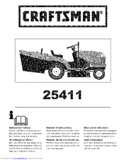 CRAFTSMAN 25411 Instruction Manual