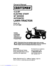 CRAFTSMAN 917.271065 Owner's Manual