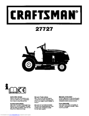 CRAFTSMAN 27727 Instruction Manual