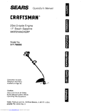 CRAFTSMAN WEEDWACKER 517.798580 Operator's Manual