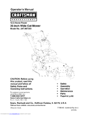 CRAFTSMAN 247.887360 Operator's Manual