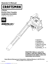 CRAFTSMAN INCREDI-PULL 316.794711 Operator's Manual