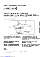 CRAFTSMAN 139.53925DS Owner's Manual