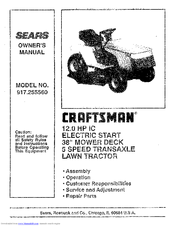 CRAFTSMAN 917.255560 Owner's Manual