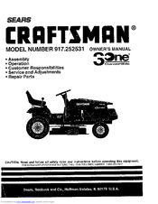 CRAFTSMAN 3One 917.252531 Owner's Manual
