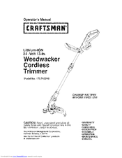 CRAFTSMAN Weedwacker Cordless Trimmer 172.71816 Operator's Manual
