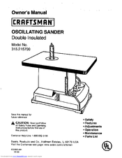 CRAFTSMAN 315.215700 Owner's Manual