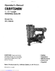 CRAFTSMAN 351.184440 Operator's Manual
