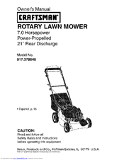 CRAFTSMAN 917.378640 Owner's Manual