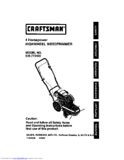CRAFTSMAN 536.773400 Operator's Manual