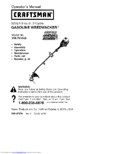 CRAFTSMAN Weedwacker 358.791042 Operator's Manual