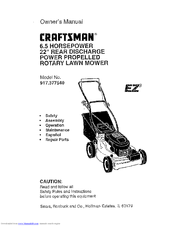 CRAFTSMAN EZ3 917.377540 Owner's Manual