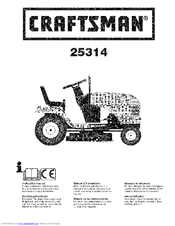 CRAFTSMAN 25314 Instruction Manual