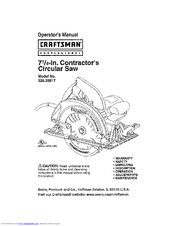 CRAFTSMAN 320.25817 Operator's Manual