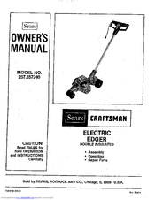 Craftsman 257.857240 Owner's Manual