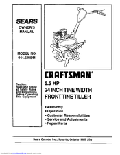 CRAFTSMAN 944.629541 Owner's Manual