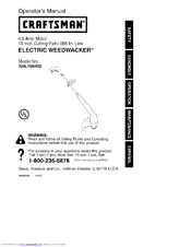 CRAFTSMAN WEEDWACKER 358.799462 Operator's Manual