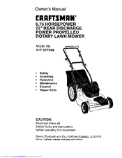 CRAFTSMAN 917.377990 Owner's Manual