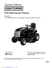 CRAFTSMAN CTX 9500 Operator's Manual