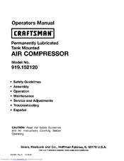 CRAFTSMAN 919.152120 Operator's Manual