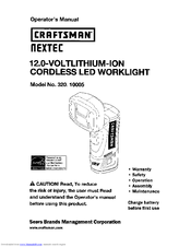 Craftsman nextec 320.10005 Operator's Manual