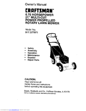 CRAFTSMAN 917.377971 Owner's Manual