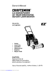 CRAFTSMAN EZ3 917.387301 Owner's Manual
