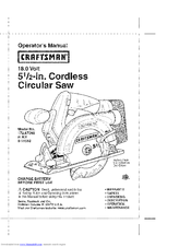 Craftsman 172.67098 Operator's Manual