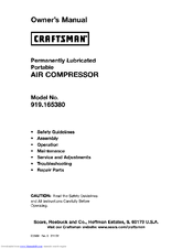 CRAFTSMAN 919.165380 Owner's Manual