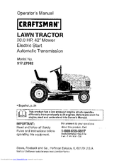 CRAFTSMAN 917.27682 Operator's Manual