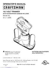 CRAFTSMAN 315.115830 Operator's Manual