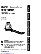 CRAFTSMAN 358.798940 Operator's Manual